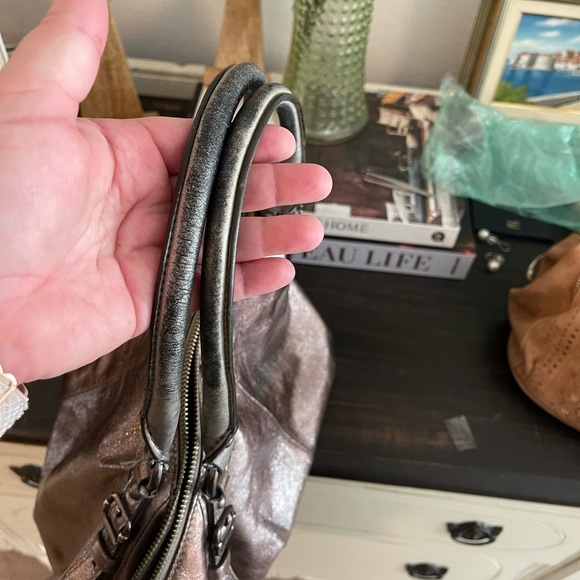 Coach Madison Sophia Metallic Leather Satchel Shoulder Bag Purse H1026-15955 - Picture 3 of 16